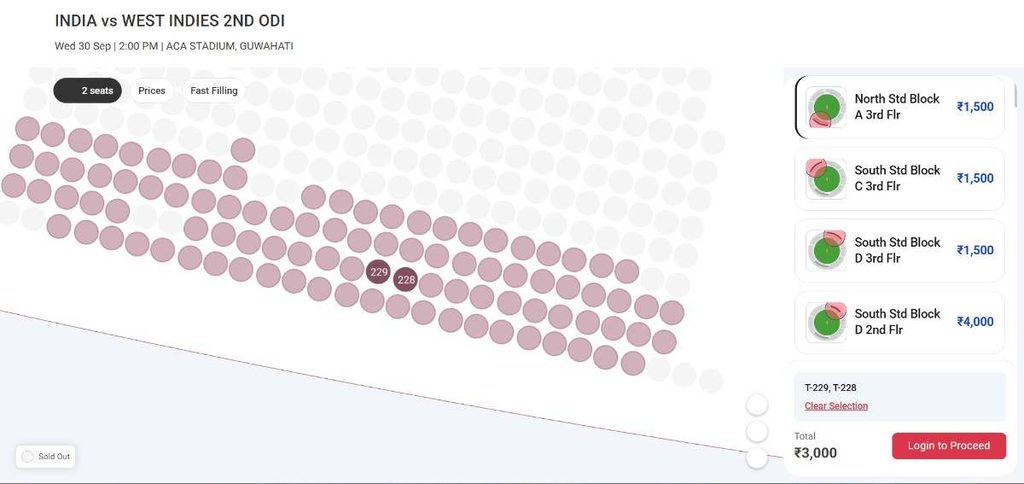 Check selected Seat details