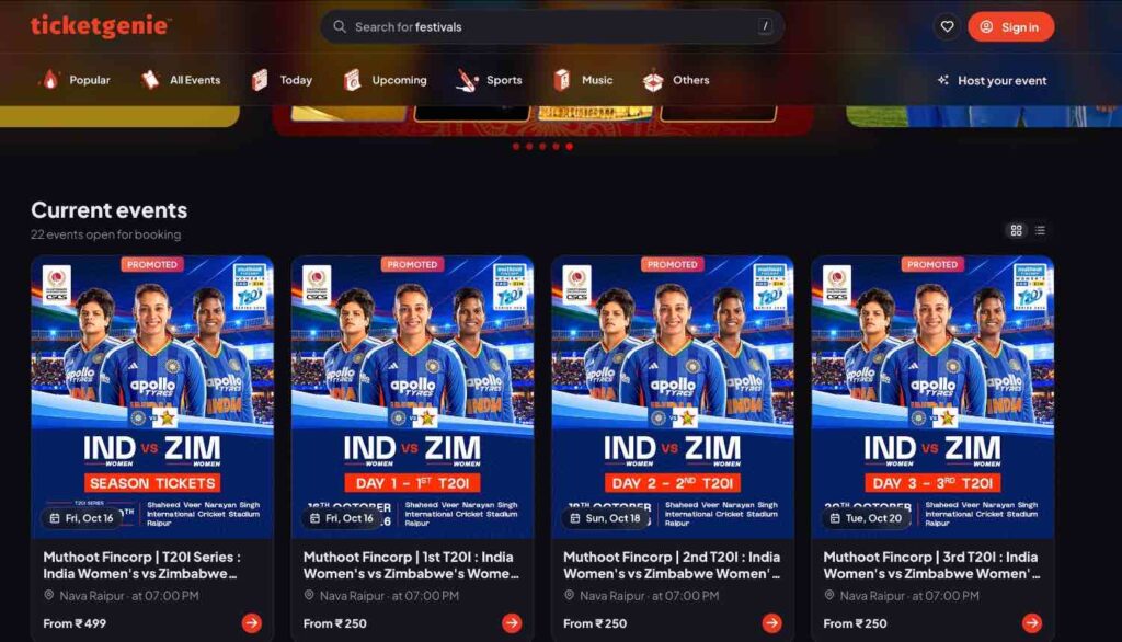 Buy Tickets of India Women vs Zimbabwe Women