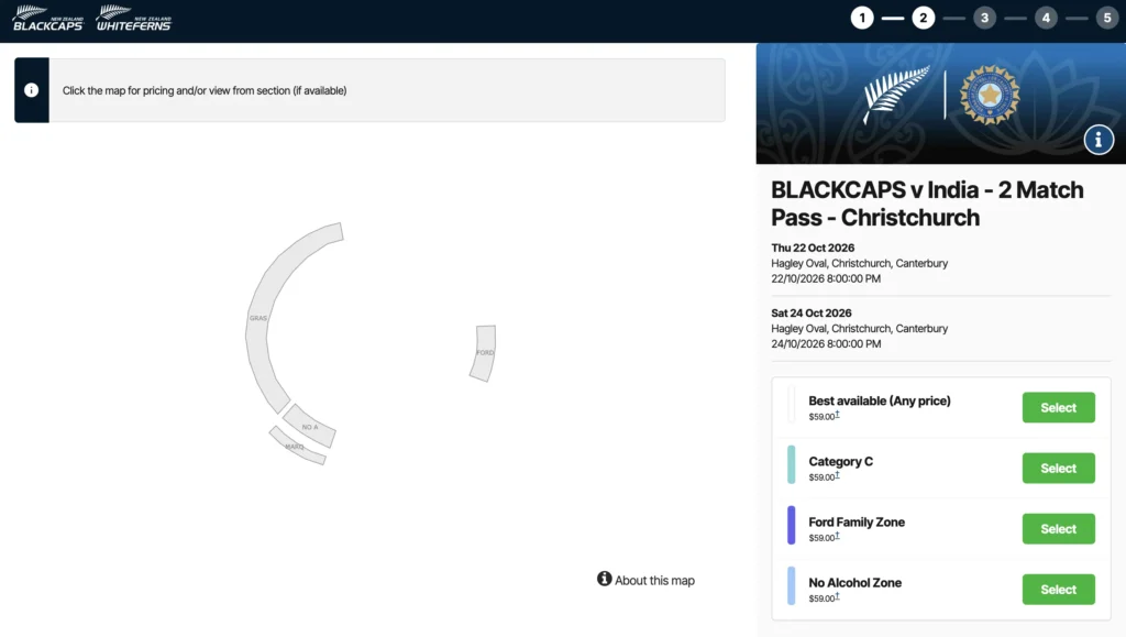 Select The Ticket Category